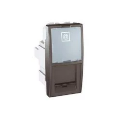 Prise RJ45 Cat 5E F/UTP Graphite 1 Module UNICA SCHNEIDER ELECTRIC MGU3.472.12 -SCHNEIDER ELECTRIC Soldes 9555491 3