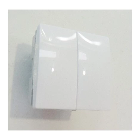 SCHNEIDER ELECTRIC Double Va Et Vient 10A Blanc Connexion Rapide 2 Modules UNICA MGU3.213.18 1 SCHNEIDER ELECTRIC Double Va Et Vient 10A Blanc Connexion Rapide 2 Modules UNICA MGU3.213.18