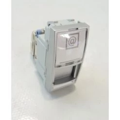 SCHNEIDER ELECTRIC Prise RJ45 Cat6 S/FTP Grade 3 Aluminium Pour Telecomminication VDI 1 Module UNICA