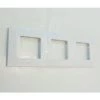 SCHNEIDER ELECTRIC Plaque Triple Blanche 3 Postes 3X2 Modules Verticale Entraxe 71mm UNICA
