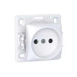 Mécanisme Prise 2P Sans Terre Blanche Apparente (sans Cadre) Connexion Auto ALREA SCHNEIDER ELECTRIC ALB61274P