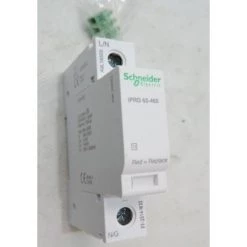 SCHNEIDER ELECTRIC Parafoudre Modulaire 1P 65kA Type 2 IT Avec Report à Distance 460V Cartouche Débrochable IPRD65R Acti9 SCHNEIDER A9L16555
