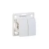 Double Inter Va Et Vient 10A Blanc Pose Saillie Sans Cadre ALREA SCHNEIDER ELECTRIC ALB61056