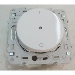SCHNEIDER ELECTRIC Interrupteur Electronique 10A Blanc Temoin 2 Fils 230V Pour Circuit éclairage 50-420VA PlusLink 2W Odace + SCHNEIDER S520566