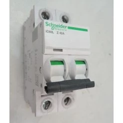 Disjoncteur 40A 2P Courbe Z 15kA IC60L ACTI9 SCHNEIDER ELECTRIC A9F92240